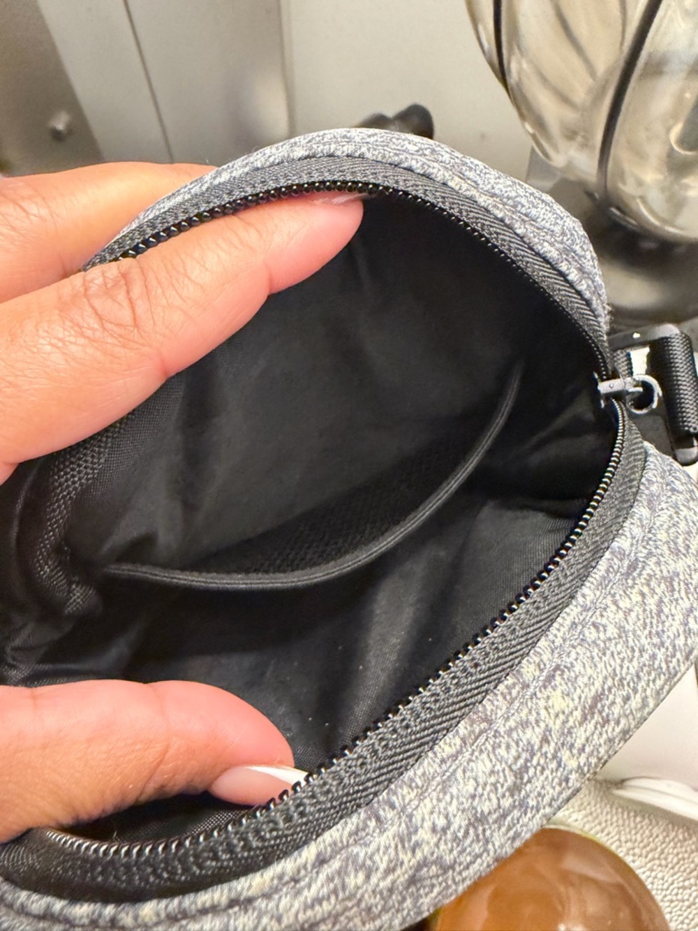 PINK Gray Quilted Crossbody Bag - Picture 4 of 4